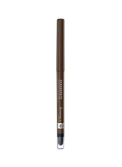 RIMMEL LONDON Exaggerate Waterproof Eye Pencil With Built-In Smudger 0.28 g 212 Rich Brown