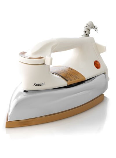 Saachi Heavy Iron With Ceramic Soleplate 1200 W NL-IR-3103-GD White/Brown/Silver