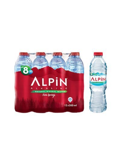 Alpin Natural Mineral Water 500ml Pack of 12