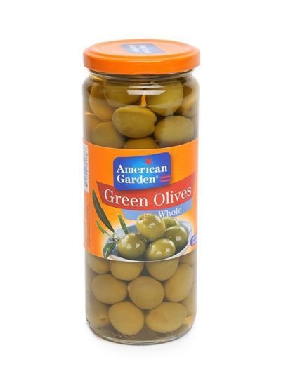 American Garden Green Olives Whole 450g