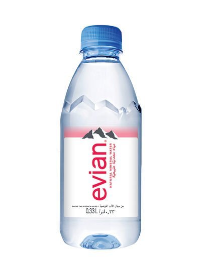 Evian Natural Mineral Water 0.33litre