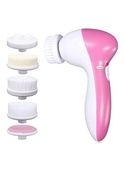 Generic 5 In 1 Beauty Care Massager Pink And White Pink/White