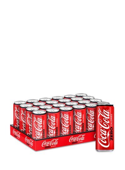 Coca Cola Zero Soft Drink Cans Pack of 24