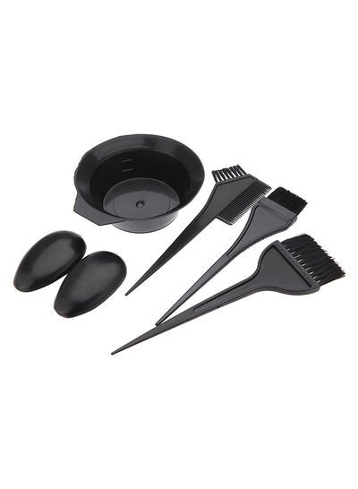ANSELF 5-Piece Hairdressing Brushes Set Black