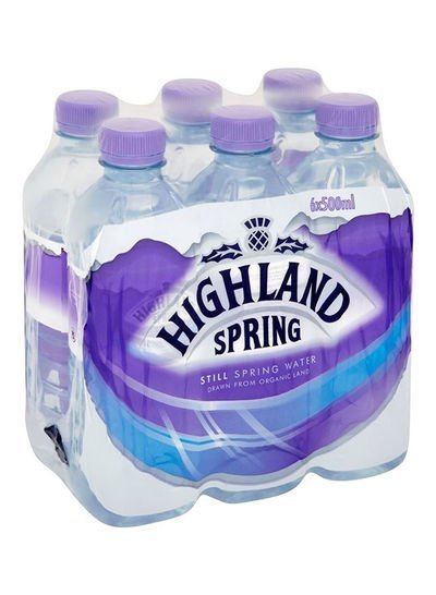 Highland Spring Spring Water PET Tray 6 x 500ml Pack of 6