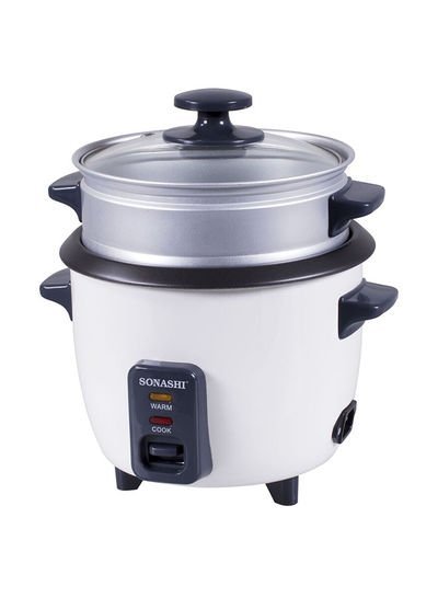 SONASHI Electric Rice Cooker With Steamer 1 l SRC-310 White/Black