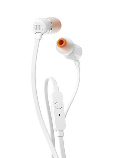 JBL T110 Pure Bass In-Ear Headphone White
