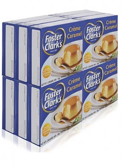 Foster Clark’s Pack Of 12 Creme Caramel Mix With Topping 71 g Pack of 12