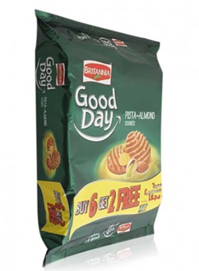 Britannia Pack Of 8 Good Day Pista-Almond Cookies(90 g) 8 x 90g Pack of 8