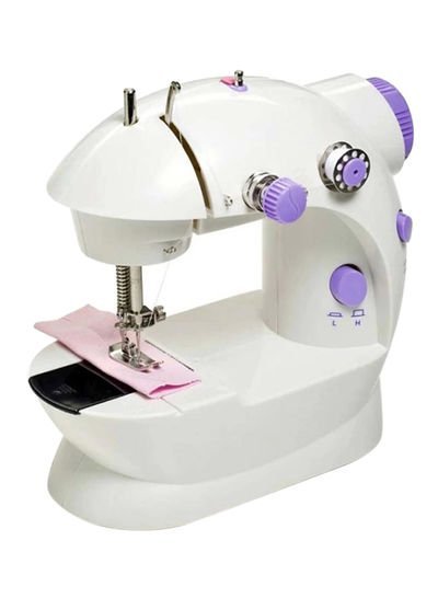 Generic Mini Electric Sewing Machine White/Purple
