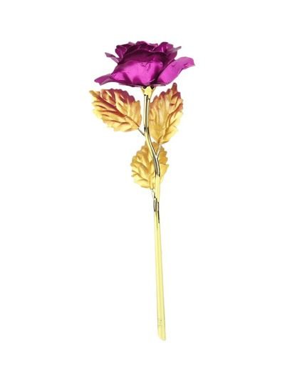 Generic Decorative Rose Flower Rose Red/Gold 25.5x9x5.5centimeter