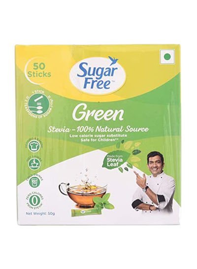 Sugar Free Green Stevia 50 Sticks 50g