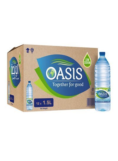 OASIS Eco-Friendly Drinking Water 1.5L Pack of 12