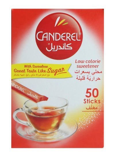 Canderel 50-Piece Low Calorie Sweetener Stick Set 50g