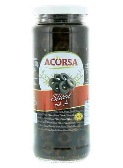 ACORSA Sliced Black Olives 470g