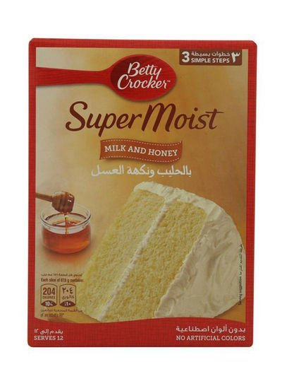 Betty Crocker Super Moist Milk And Honey Cake 475g