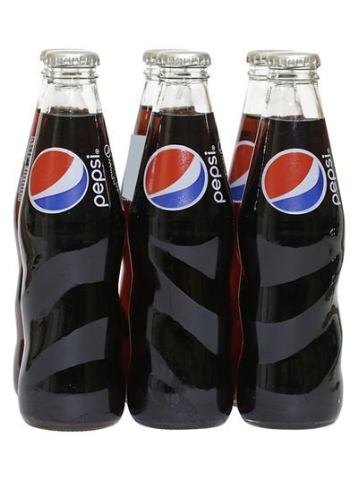 Pepsi Carbonated Drink Glass Bottles 250ml Pack of 6