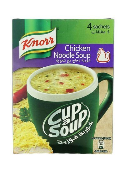 Knorr Pack Of 4 Cup-A-Soup Chicken Noodle Soup 4x15g