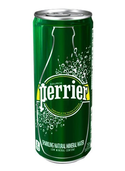 Perrier Natural Sparkling Mineral Water Can 250ml