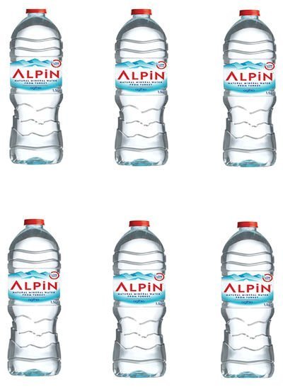Alpin Pack Of 6 Natural Mineral Water 9L Pack of 6