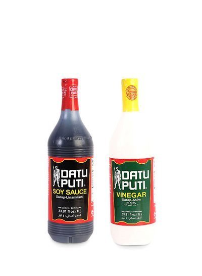 DATU PUTI Vinager And Soya Sauce 1L Pack of 2