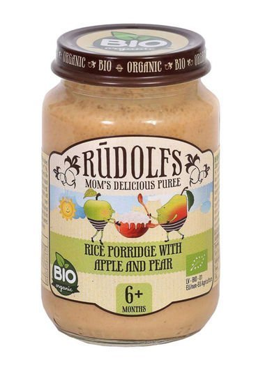 Rudolf Organic Rice Porridge Apple And Pear 190g
