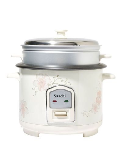 Saachi Rice Cooker 1.8Litre NL-RC-5173-WH White/Silver