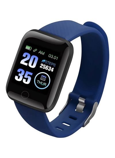 Generic 180 mAh Waterproof Bluetooth Smartwatch Blue/Black