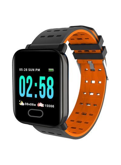 Generic Blood Pressure Monitoring APP Control Smartwatch Orange