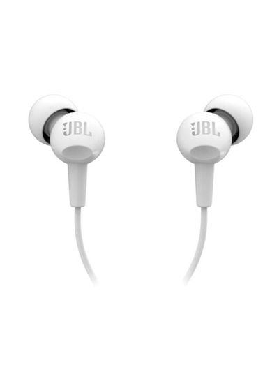 JBL C100SI Stereo Wired In-Ear Headphones White