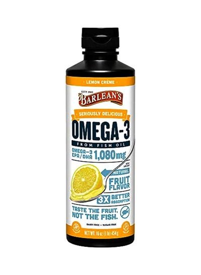 BARLEAN’S Omega-3 Fish Oil Lemon 16ounce
