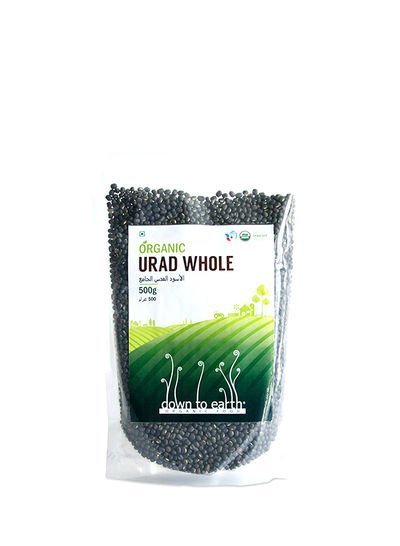 DOWN TO EARTH Organic Black Lentil Whole 500g