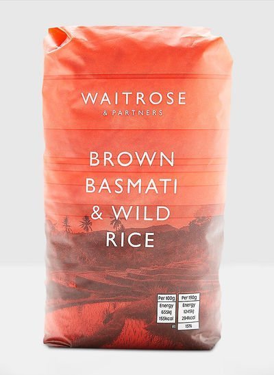 WAITROSE Brown Basmati And Wild Rice 500g