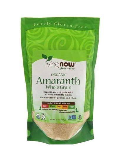 Now Foods Organic Amaranth Whole Grain 454g  Single