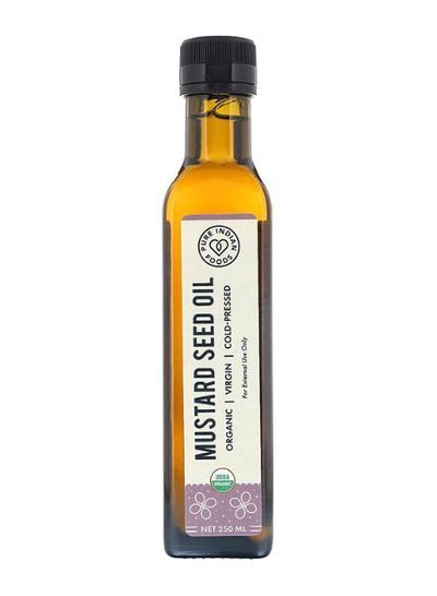 Pure Indian Foods Organic Cold Pressed Virgin Mustard Seed Oil 250ml