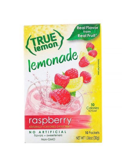 True Citrus True Lemon Raspberry Lemonade 1.06ounce Pack of 10