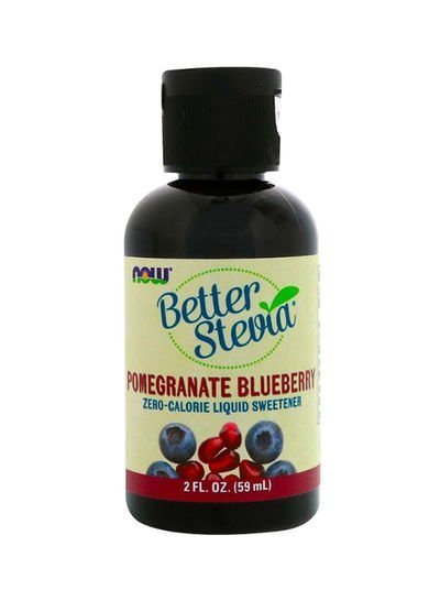 Now Foods Better Stevia Pomegranate Blueberry Liquid Sweetener 59ml  Single