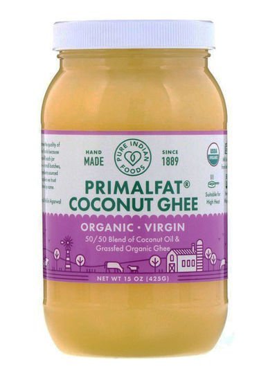 Pure Indian Foods Organic And Virgin Primal Fat Coconut Ghee 15ounce