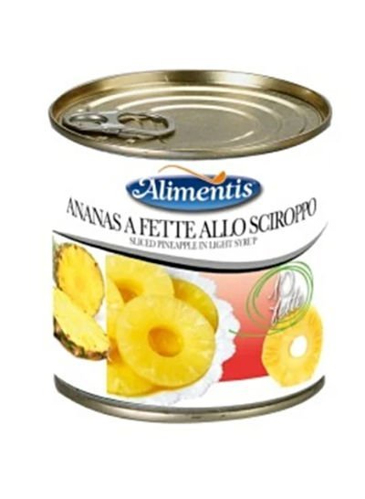 Alimentis Pineapple Slices In Light Syrup 3050g