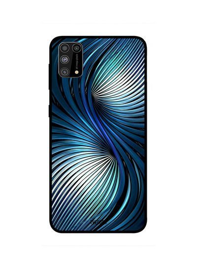 Theodor Protective Case Cover For Samsung Galaxy M31 Blue Curve