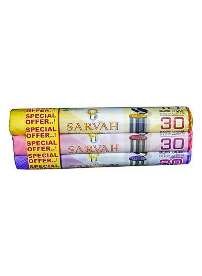 SARVAH 90-Piece Scented Garbage Bag Lemon/Rose/Lavender
