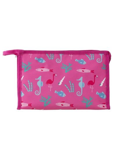 Hema Sea Animals Printed Make-Up Bag Pink