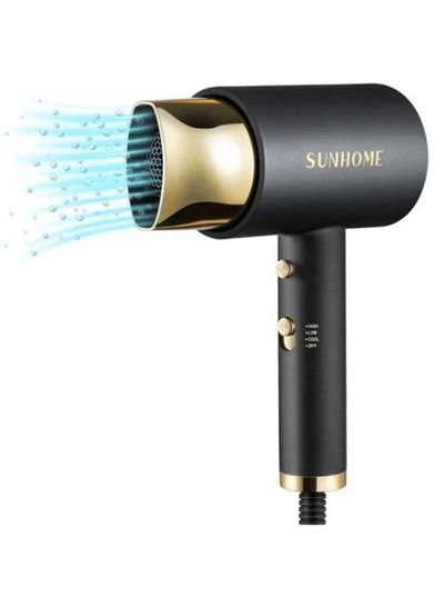 Sunhome Professional Hair Dryer Set Black/Gold 28.8×20.6×8.4cm