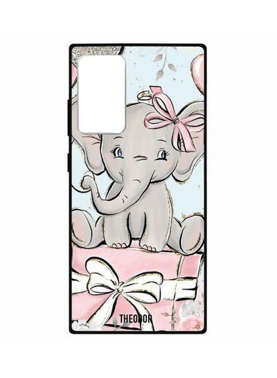 Theodor Baby Elephant Printed Protective Case For Samsung Galaxy Note20 Ultra Grey/Blue/Pink