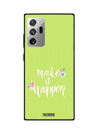 Theodor Make It Happen Printed Case Cover For Samsung Galaxy Note20 Ultra Green/White/Pink
