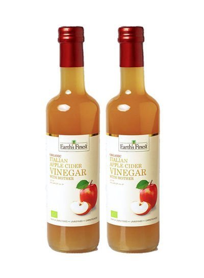 Earth`s Finest Organic Apple Cider Vinegar With Mother 500ml Pack of 2