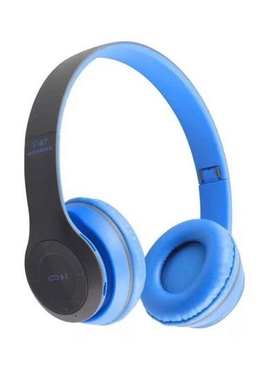 BG P47 Series Bluetooth Over-Ear Headphones Blue/Black