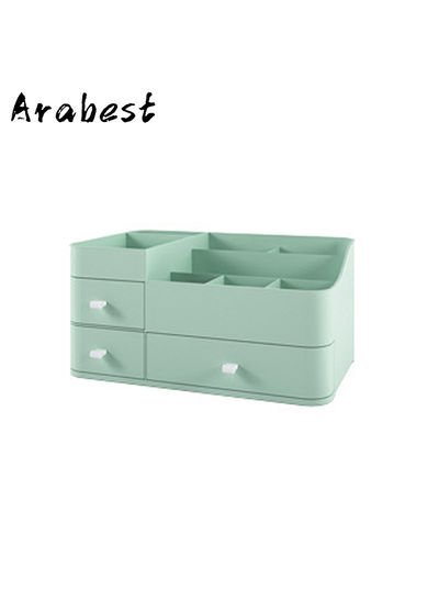 Arabest Household Cosmetics Storage Drawer Box Green