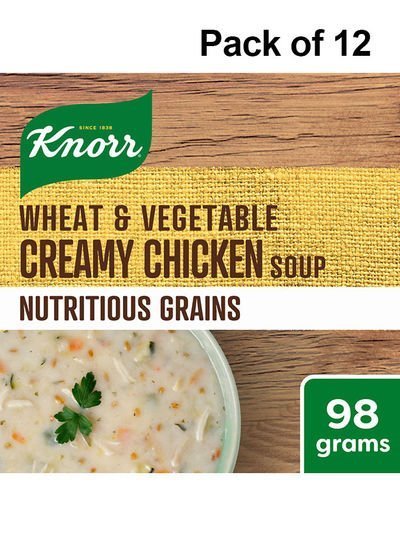 Knorr Wheat And Vegetable Creamy Chicken Soup 98g Pack of 12