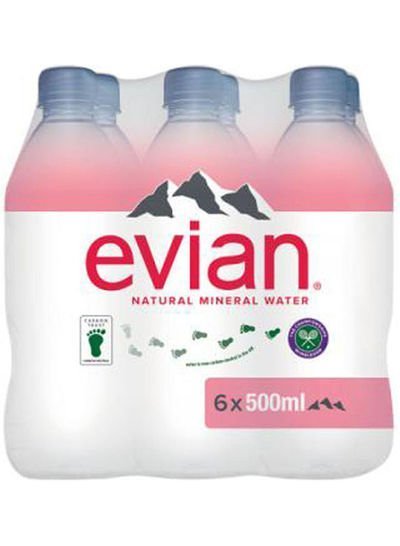 Evian Evian Mineral Water 6Pk 6x500ml Pack of 6
